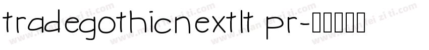 tradegothicnextlt pr字体转换